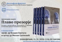 У понедјељак промоција књиге „Плаво прозорје“ др Милана Громовића