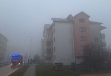 Угашен пожар у згради у Бесаревића улици