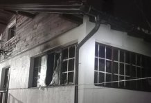 Горио објекат на Двориштима