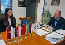 Пријем за првака Српске у каратеу Селену Леканић