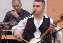 Петнаестогодишњи Радош Пљеванчић уз гусле пише историју