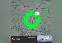 Поново авион кружи сатима изнад Бањалуке