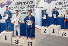 Млади паљански џудисти Вукаш Kороман и Лука Вељовић бронзани на првенству БиХ