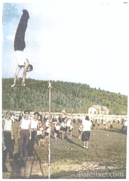 Вјежба на вратилу 6. октобра 1936. године. На јавном часу Другог круга.