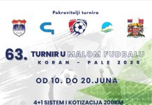 Турнир у малом фудбалу „Коран – Пале 2025“ од 10. до 20. јуна