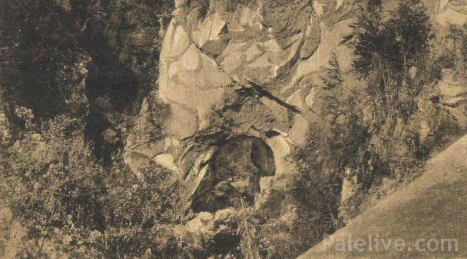 Природни тунел на Паљанској Миљацки из 1912. године.