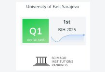 Универзитет у Источном Сарајеву први у БиХ