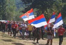 Учесницима марша „Стазама егзодуса“ стигли у Тумаре