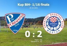 Зрињски успјешан на Палама: Романија поражена 0:2 у Купу БиХ