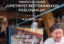 У СШЦ „Милорад Влачић“ сутра промоција књиге Боре Тодоровића „Уметност ресторанског пословања“