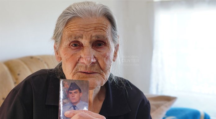 Свједочанство Мике Гузијан о погибији сина Небојше у Одбрамбено-отаџбинском рату