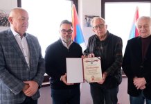 Захвалница за подршку и помоћ изградњи спомен-обиљежја Ствараоцима и браниоцима Српске