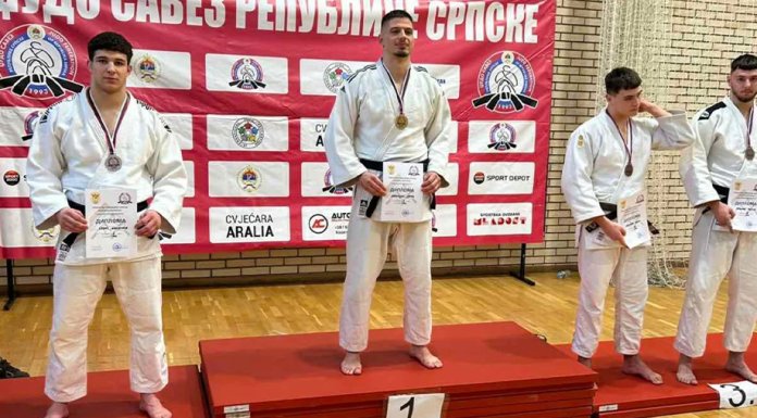 Паљани Вук Илић сениорски џудо првак Републике Српске, Димитрије Савић вицепрвак, а Матија Короман трећепласирани