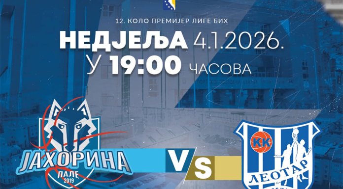 Кошаркаши „Јахорине“ сутра дочекују „Леотар“