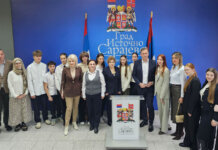 Југовић организовао пријем за ученике из Краснодара