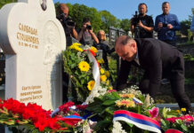 Положено цвијеће на гроб свирепо убијеног српског дјечака Слободана Стојановића