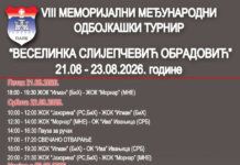 У Палама VIII меморијални турнир „Веселинка Слијепчевић Обрадовић“