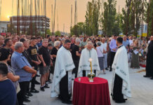 На темељима Саборног храма одата почаст Ратку Младићу