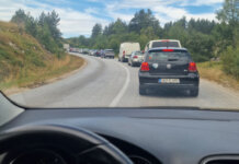 Саобраћање једном траком на путу Вишеград-Рогатица