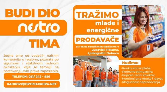 Буди дио Нестро тима – Траже се продавачи за рад на Палама и у околини